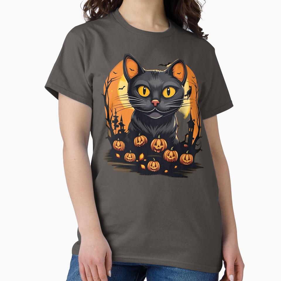 Halloween Cat by Odiss T-Shirts, Hoodie, Sweatshirt | BlankRebels.com (Image 2)