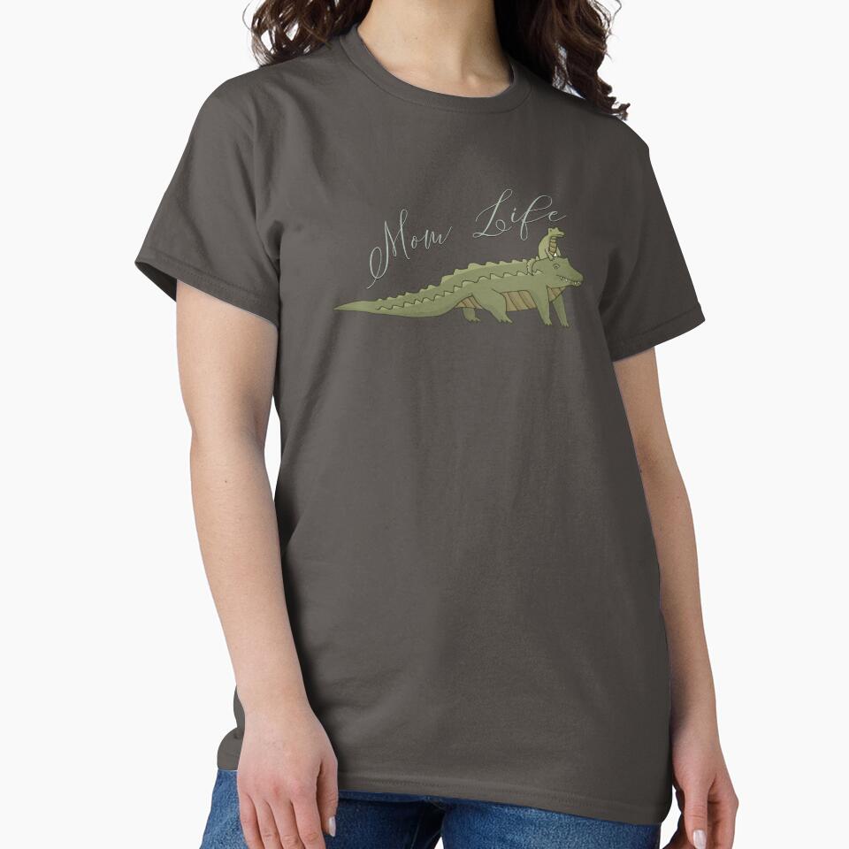Mom Life Alligator and Baby by ladytarleton T-Shirts, Hoodie, Sweatshirt | BlankRebels.com (Image 2)