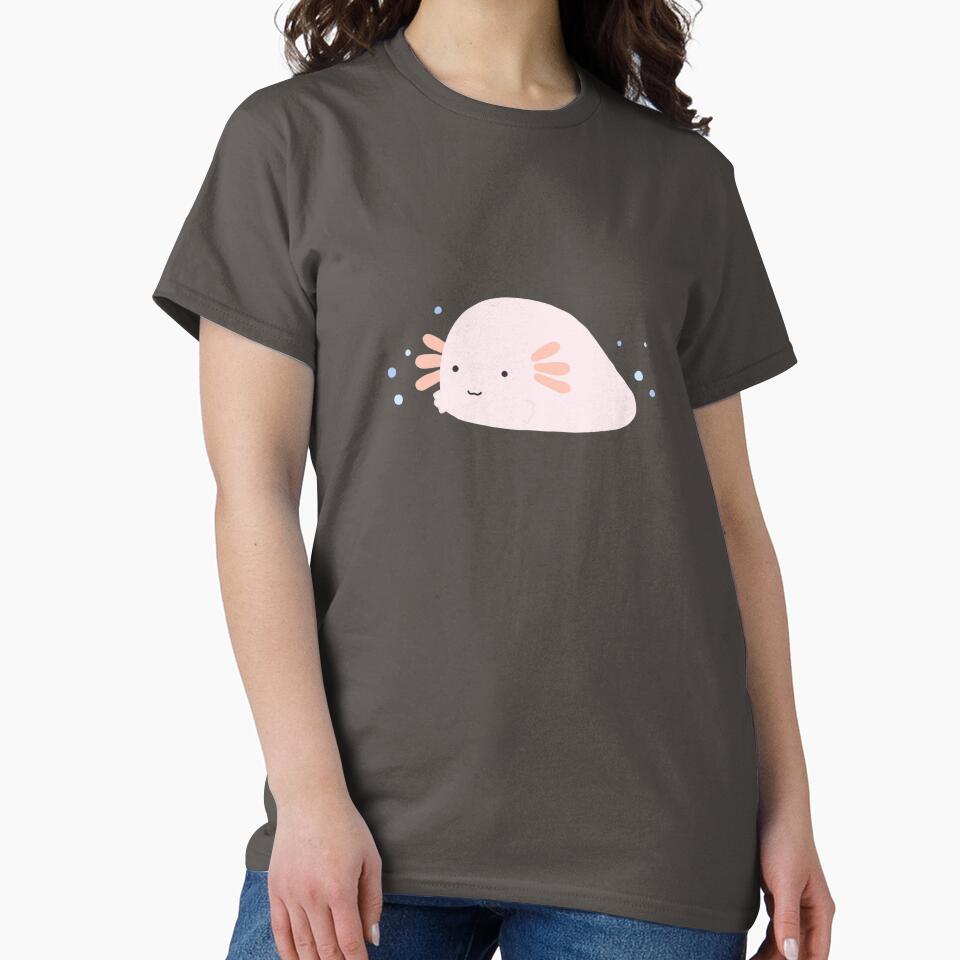 Kawaii Axolotl Mochi Anime Manga Animal Japanese by Marinaaa010 T-Shirts, Hoodie, Sweatshirt | BlankRebels.com (Image 2)