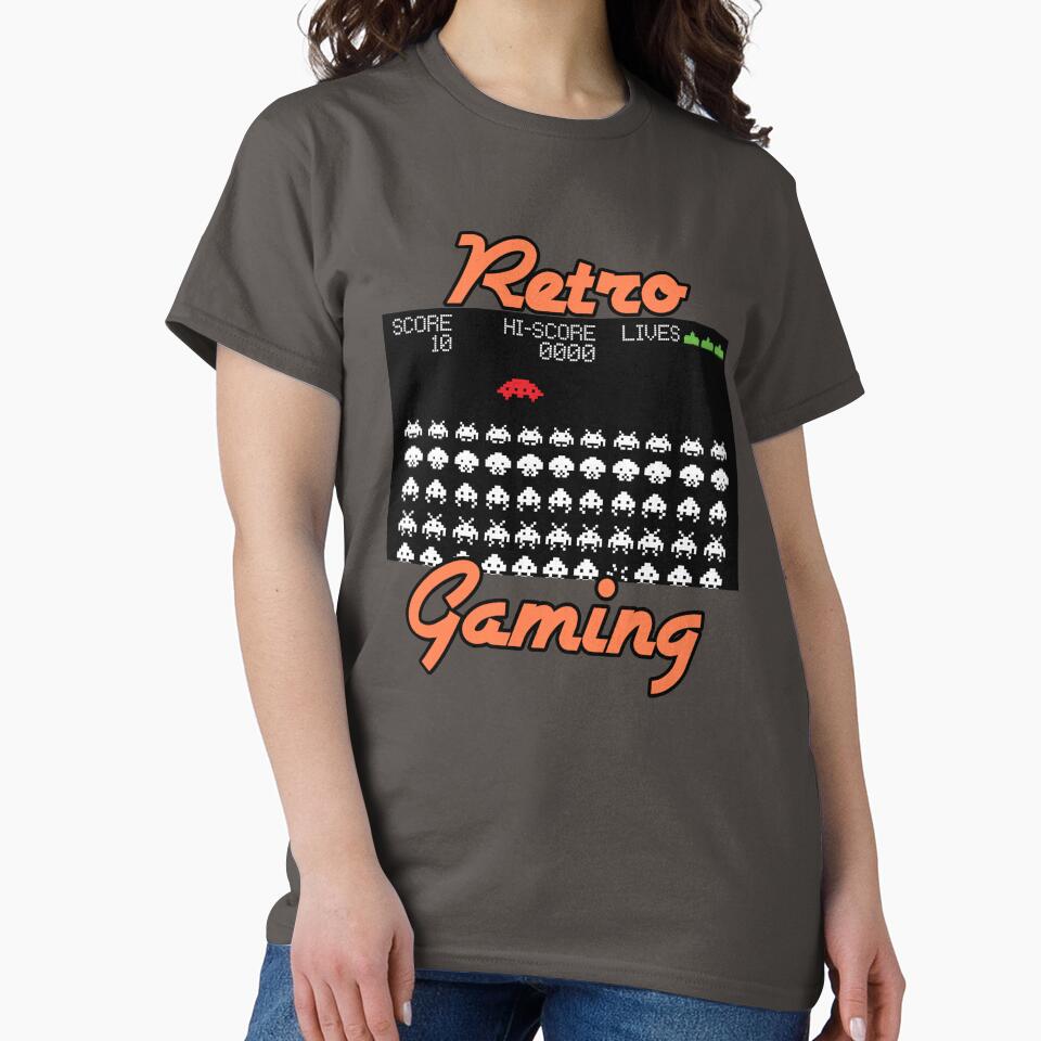 Retro Gaming (Space Invaders) by CandG-Emporium T-Shirts, Hoodie, Sweatshirt | BlankRebels.com (Image 2)