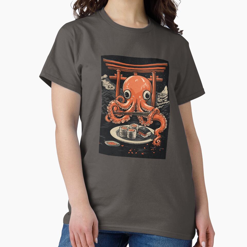 Octopus Sushi by dharanna T-Shirts, Hoodie, Sweatshirt | BlankRebels.com (Image 2)