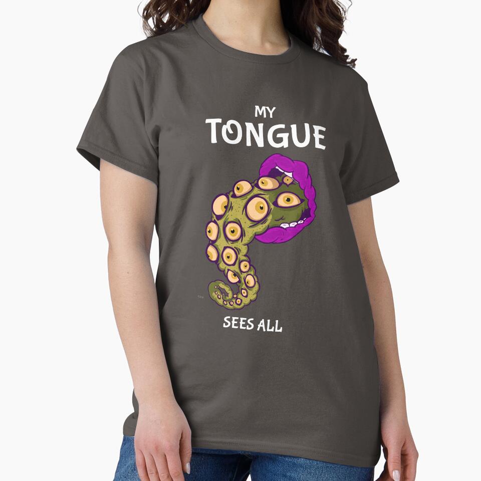 My Tongue sees all Retro 90's by NVKshoppe T-Shirts, Hoodie, Sweatshirt | BlankRebels.com (Image 2)