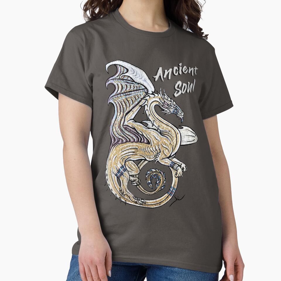 Dragon Sketch - Ancient Soul by DiiMotion T-Shirts, Hoodie, Sweatshirt | BlankRebels.com (Image 2)