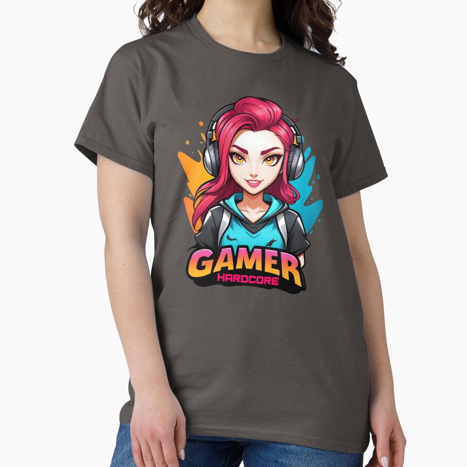 Hardcore Girl Gamer by The Art of Paper Craft T-Shirts, Hoodie, Sweatshirt | BlankRebels.com (Image 2)