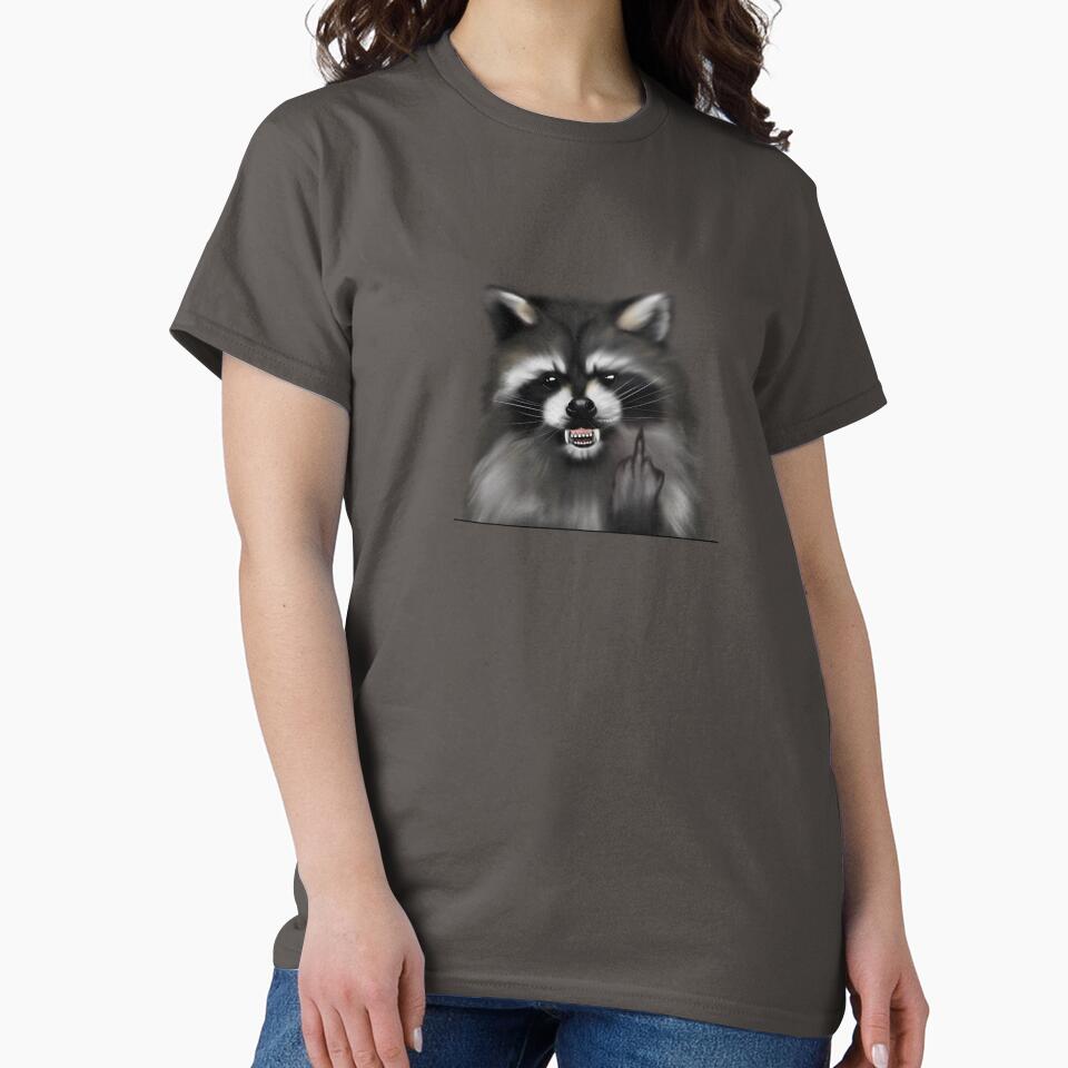 racoon anger by MonikaLauda T-Shirts, Hoodie, Sweatshirt | BlankRebels.com (Image 2)
