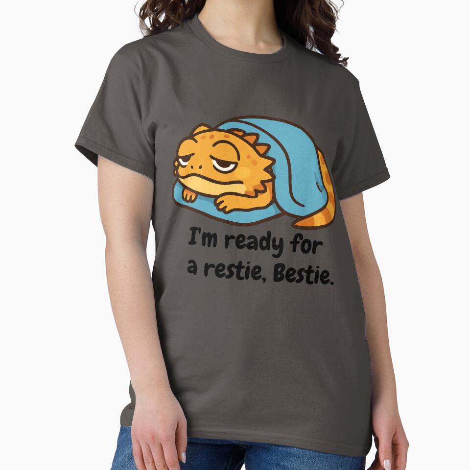 Cozy Beardie Under Blanket – Sleepy Bearded Dragon Cute Cartoon - Teal by Strange Comforts T-Shirts, Hoodie,... (Image 2)