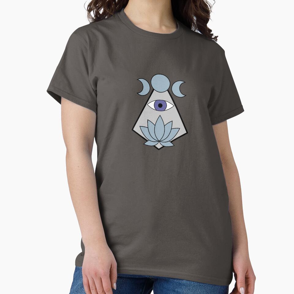 Lotus Eye - Light Blue & Indigo by TheeForestFox Shop T-Shirts, Hoodie, Sweatshirt | BlankRebels.com (Image 2)