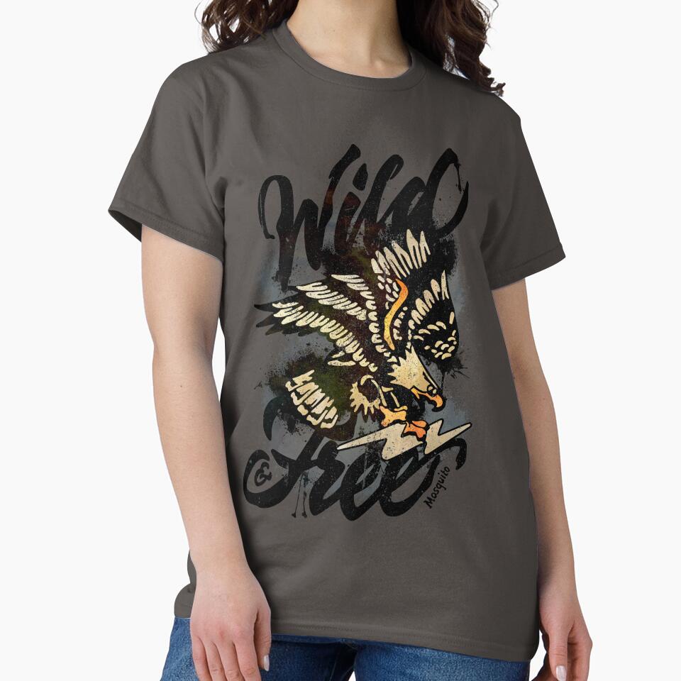 Wild & Free Tattoo Design by MosquitoDesign T-Shirts, Hoodie, Sweatshirt | BlankRebels.com (Image 2)