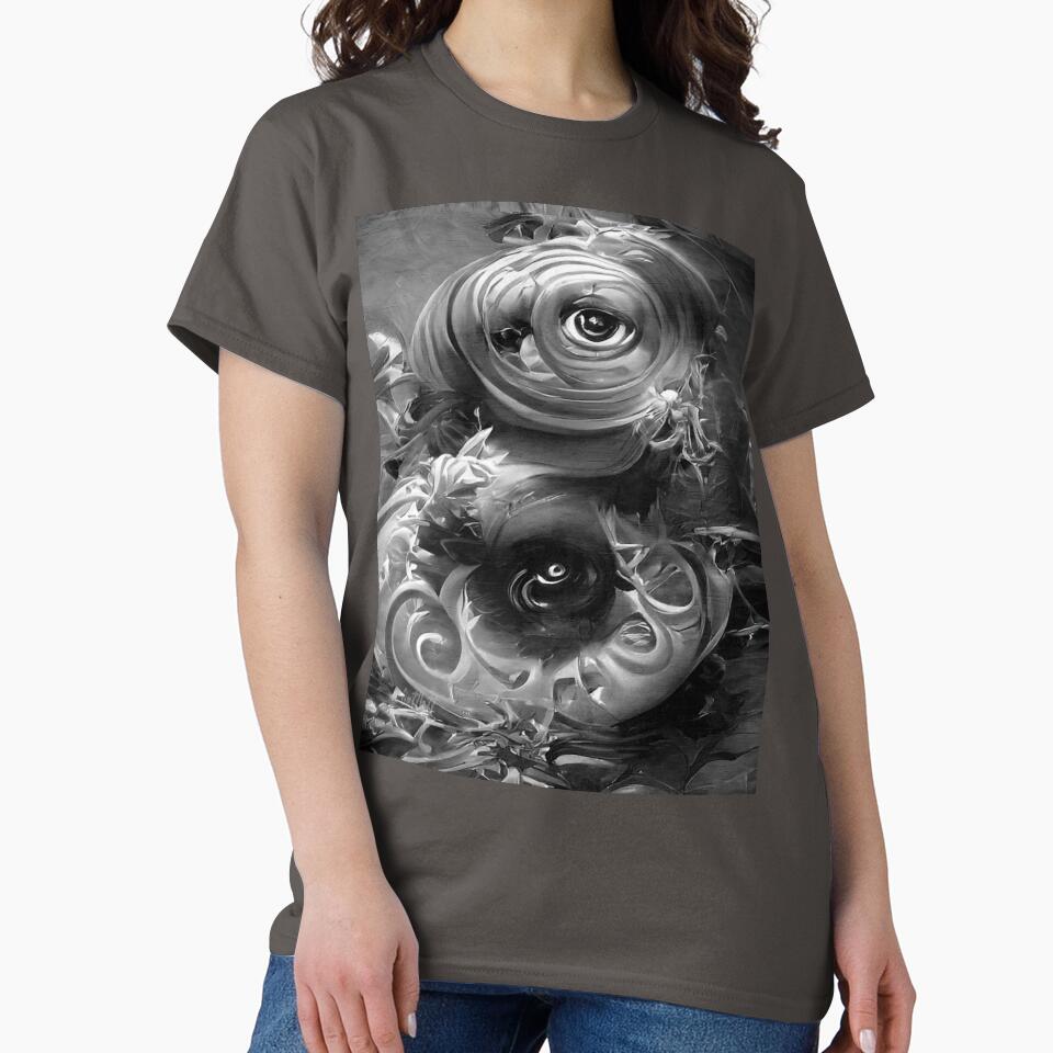 Dream Eye Flower Dark Surrealism Dark Abstract Art by CattlettArt T-Shirts, Hoodie, Sweatshirt | BlankRebels.com (Image 2)