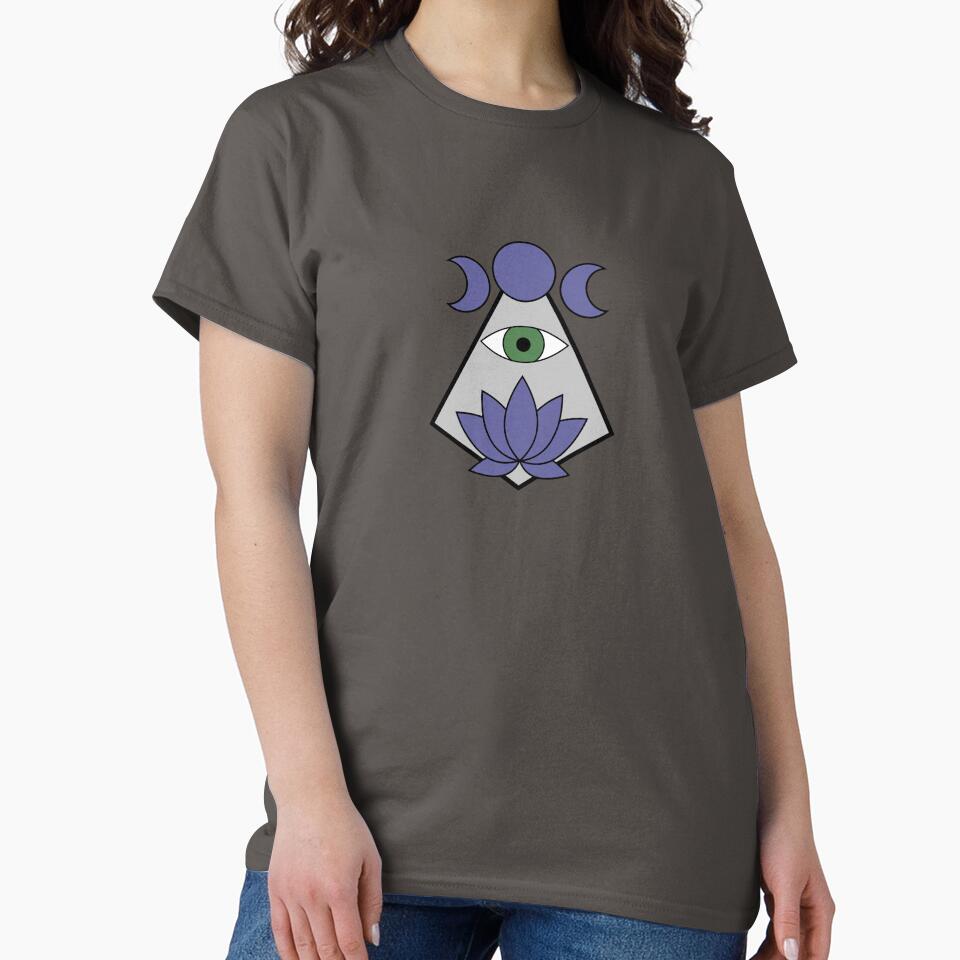 Lotus Eye - Indigo & Dark Green by TheeForestFox Shop T-Shirts, Hoodie, Sweatshirt | BlankRebels.com (Image 2)