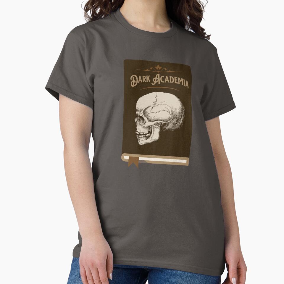Writing Education Art Skull Books Dark Academia by CattlettArt T-Shirts, Hoodie, Sweatshirt | BlankRebels.com (Image 2)