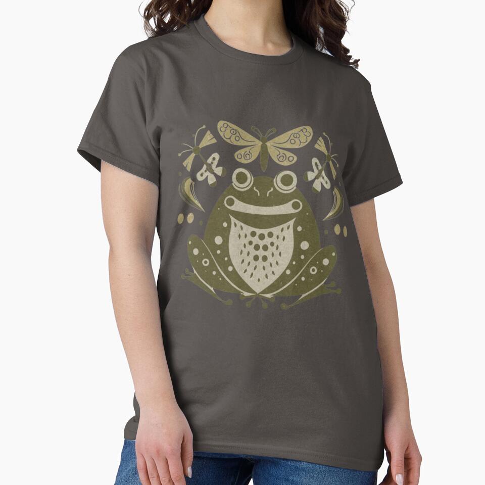 Dark Cottagecore Fairy Grunge Frog and Flies by MeadowLoom T-Shirts, Hoodie, Sweatshirt | BlankRebels.com (Image 2)