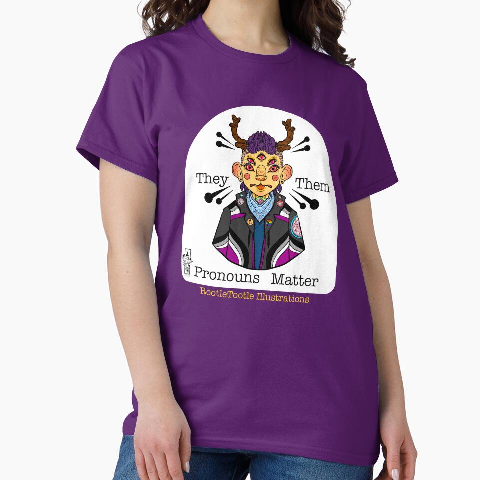 Pronouns, They them by Mae Greyfrost T-Shirts, Hoodie, Sweatshirt | BlankRebels.com (Image 2)
