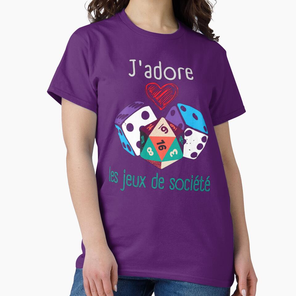 J'adore les jeux de société by InverseArt T-Shirts, Hoodie, Sweatshirt | BlankRebels.com (Image 2)