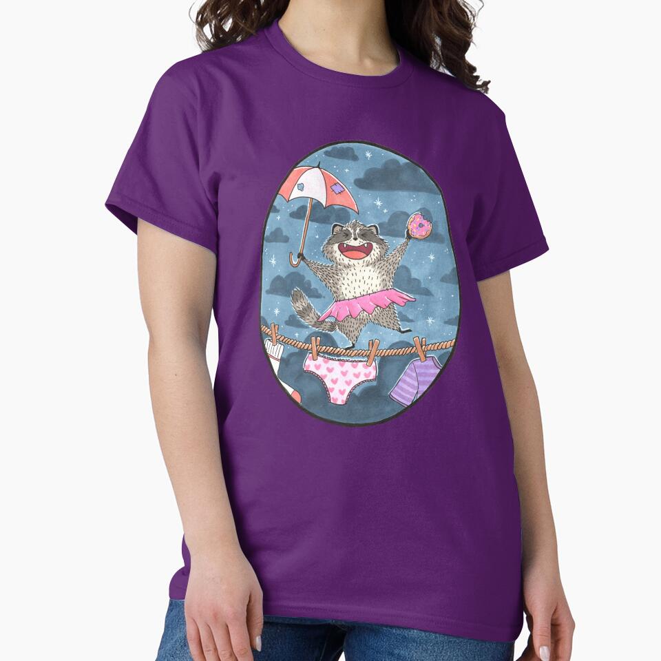 Raccoon Ballet by mangolindsay T-Shirts, Hoodie, Sweatshirt | BlankRebels.com (Image 2)