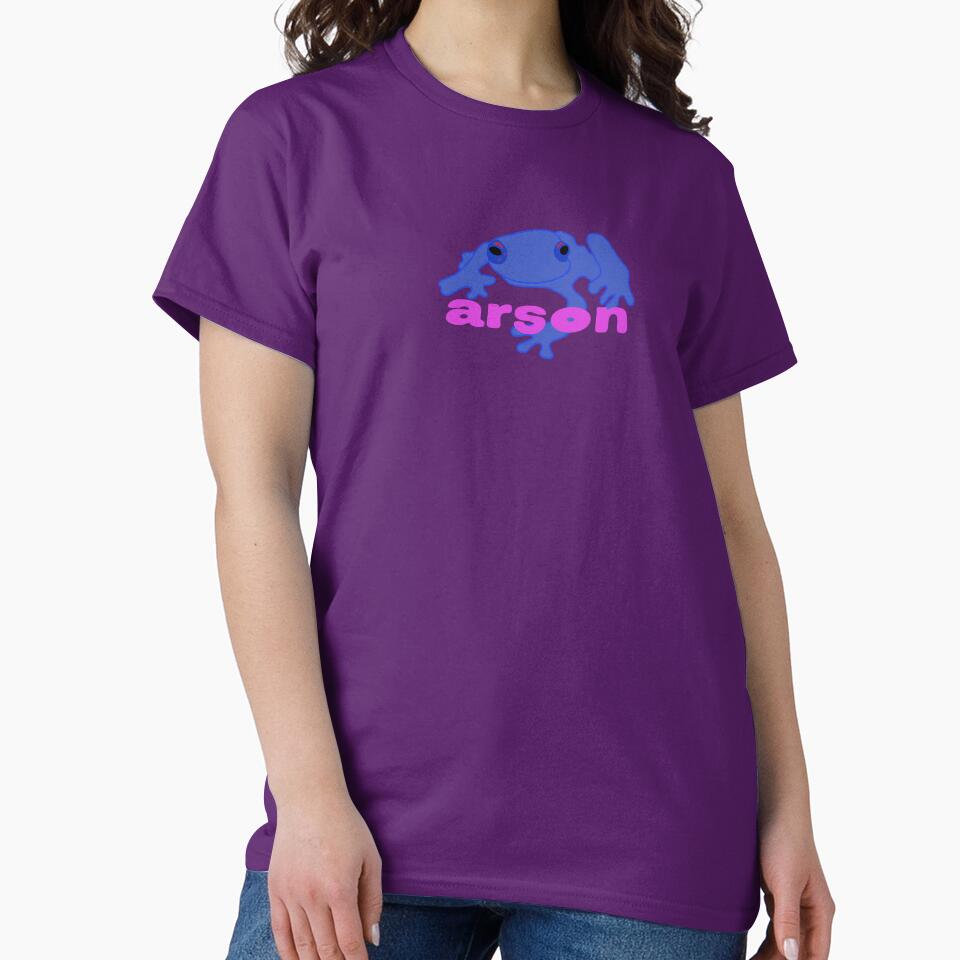 Arson frog meme minimal by nikkihistory T-Shirts, Hoodie, Sweatshirt | BlankRebels.com (Image 2)