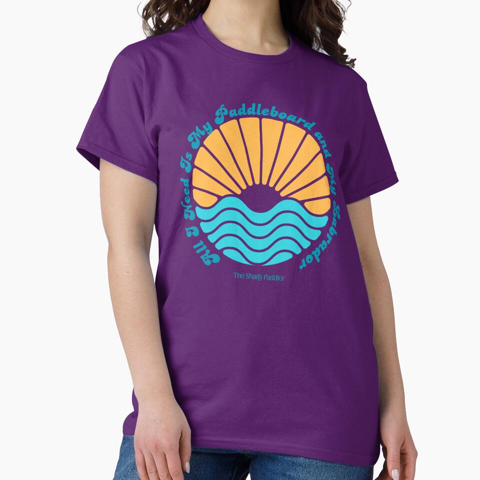All I Need Is My Paddleboard and My Labrador – The Shady Paddler by The Shady Paddler T-Shirts, Hoodie, Sweatshirt (Image 2)