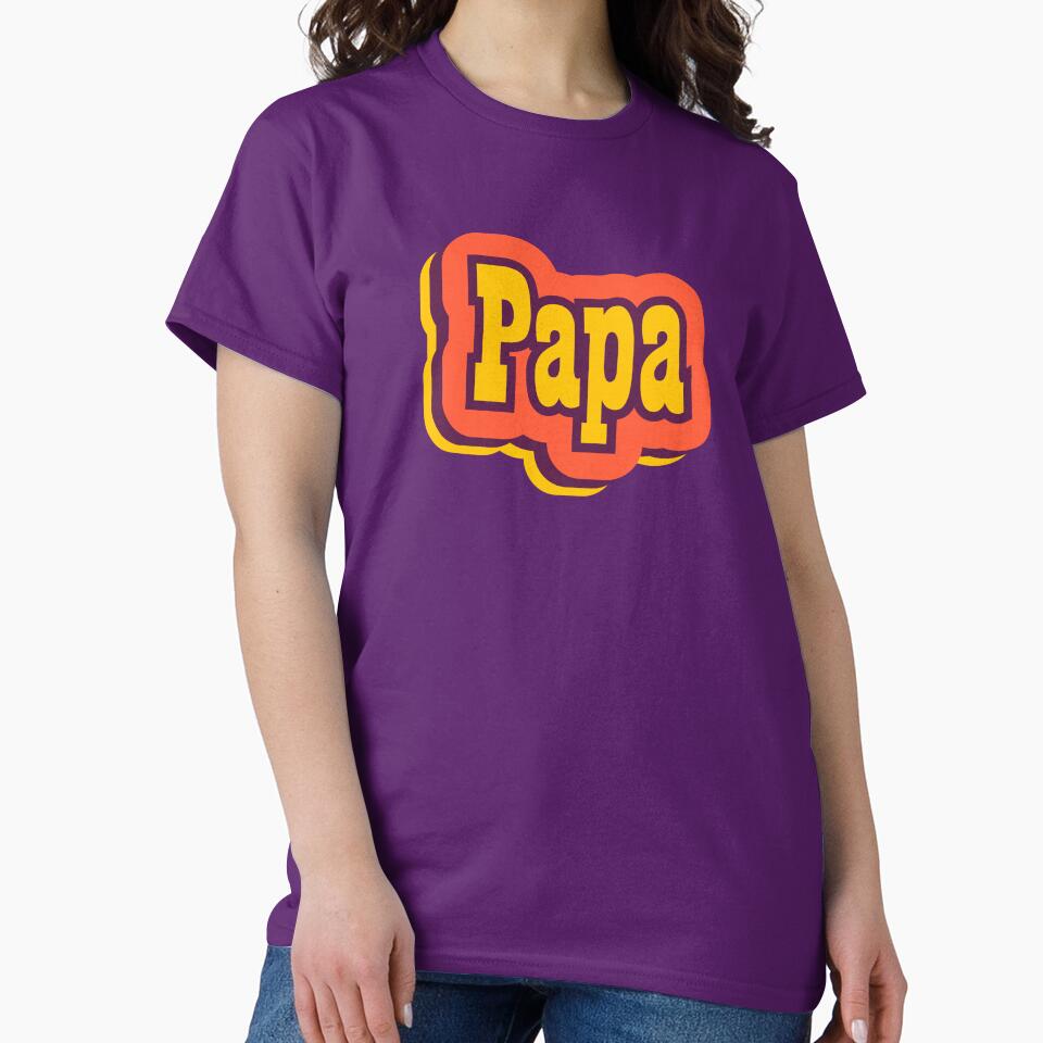 Papa Retro Typography by ArtNoveltee T-Shirts, Hoodie, Sweatshirt | BlankRebels.com (Image 2)