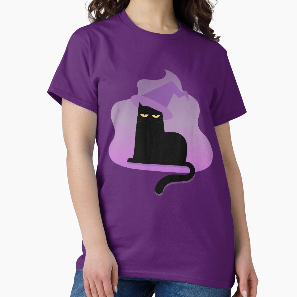 Grumpy Spooky Halloween Black Cat by ZodesignArt T-Shirts, Hoodie, Sweatshirt | BlankRebels.com (Image 2)