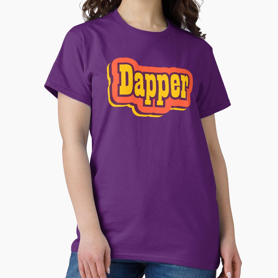 Dapper Retro Typography, Vintage Slang Word by ArtNoveltee T-Shirts, Hoodie, Sweatshirt | BlankRebels.com (Image 2)