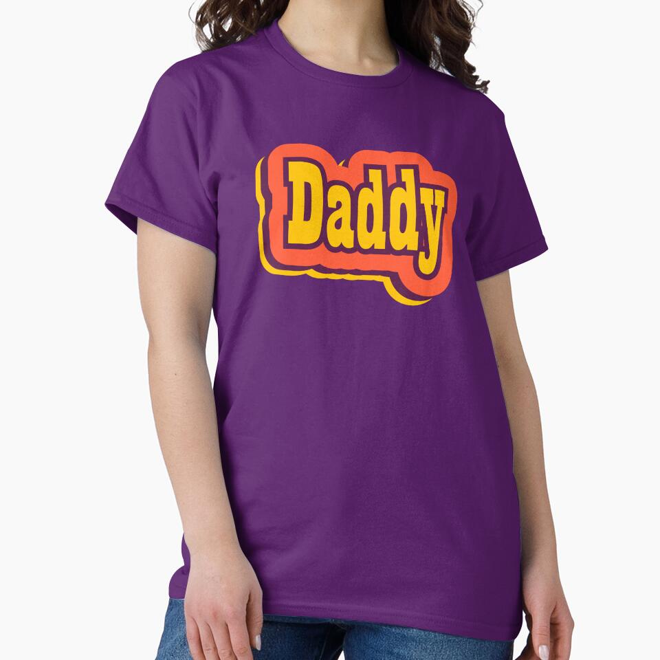 Daddy Retro Typography by ArtNoveltee T-Shirts, Hoodie, Sweatshirt | BlankRebels.com (Image 2)