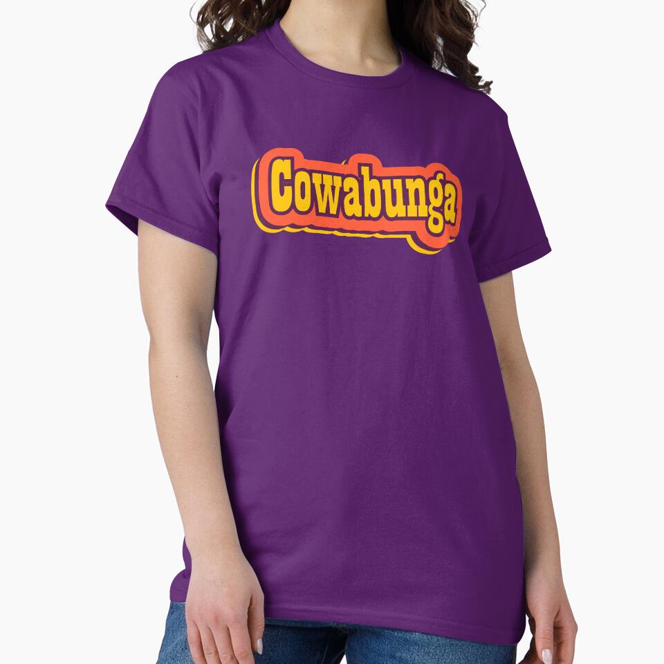 Cowabunga Retro Typography, Vintage Slang Word by ArtNoveltee T-Shirts, Hoodie, Sweatshirt | BlankRebels.com (Image 2)