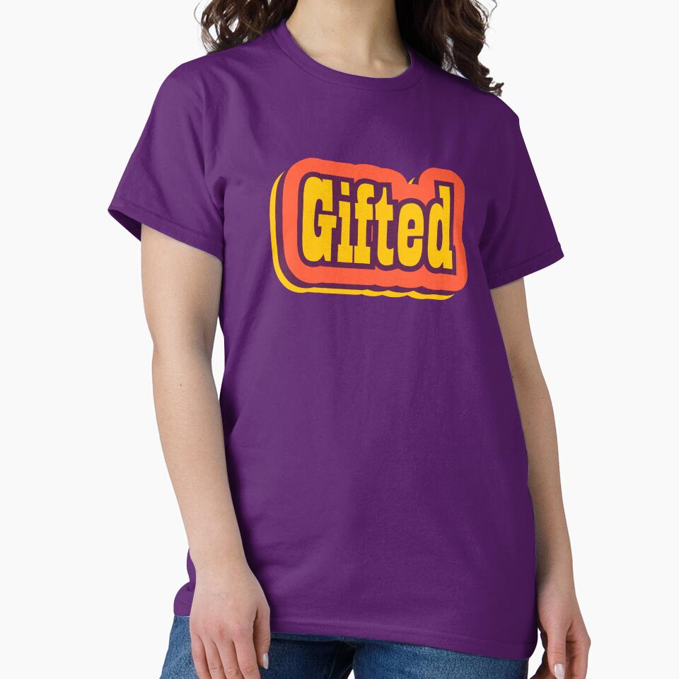 Gifted Retro Typography by ArtNoveltee T-Shirts, Hoodie, Sweatshirt | BlankRebels.com (Image 2)