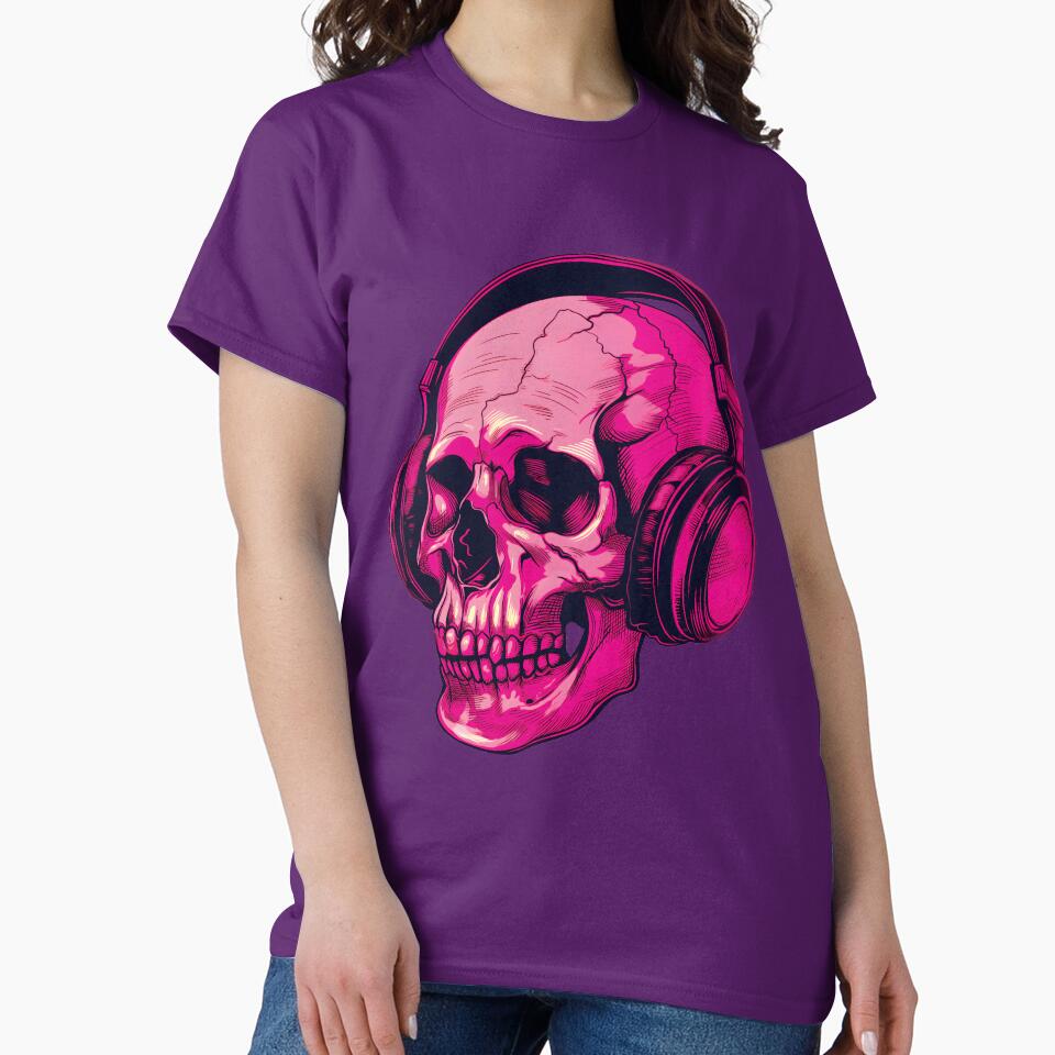 Skull with headphones by Berlin Ska Club T-Shirts, Hoodie, Sweatshirt | BlankRebels.com (Image 2)