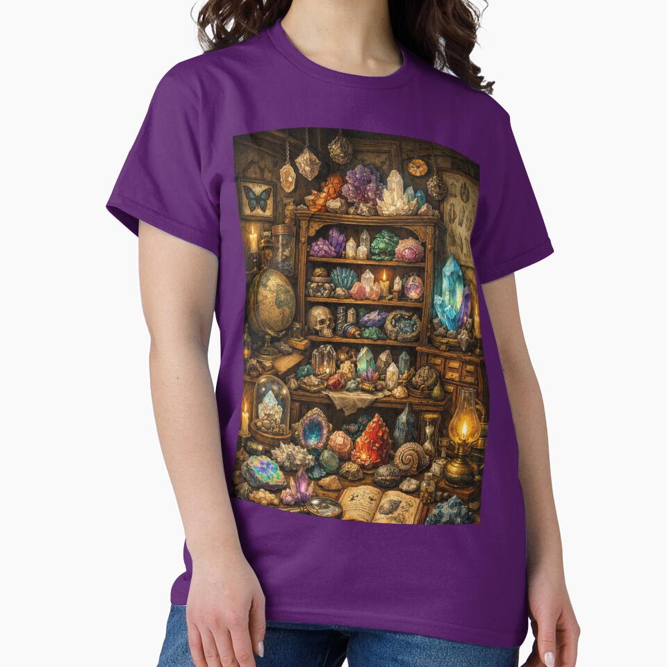 Magic Crystal Chamber: Mysterious Gemstones and Curiosities by Mauswohn T-Shirts, Hoodie, Sweatshirt (Image 2)