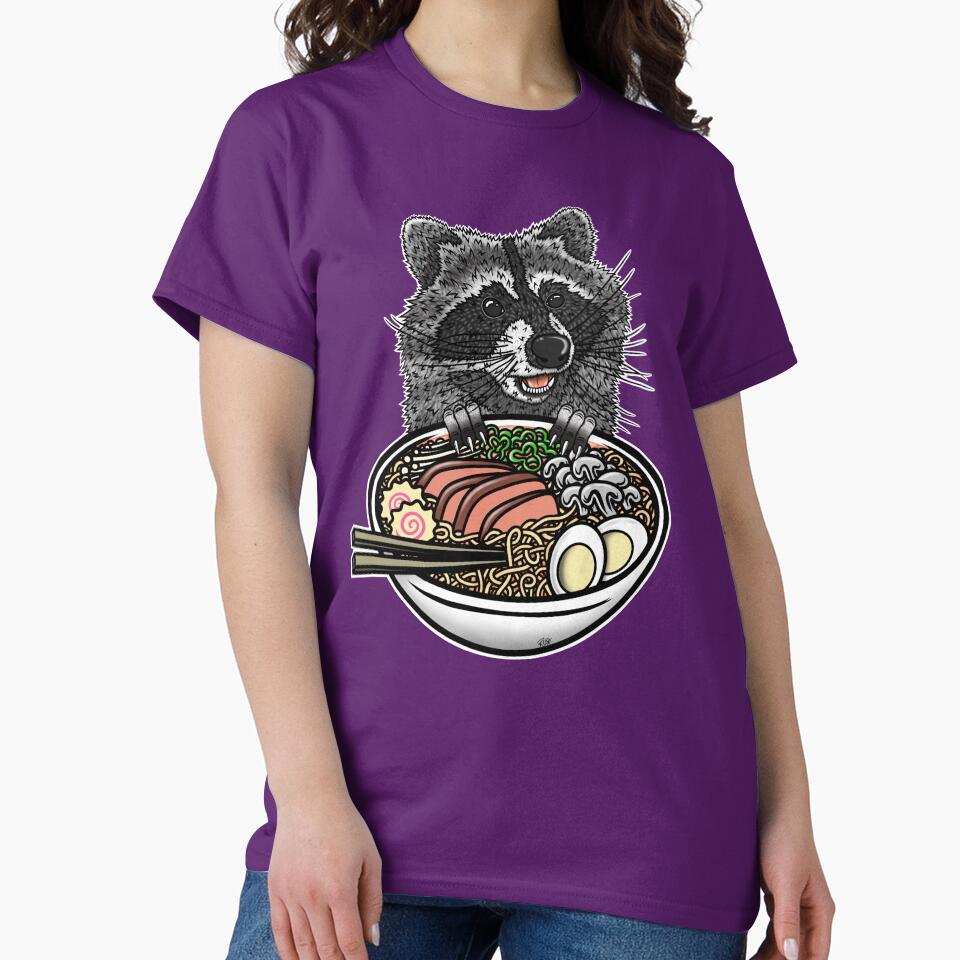 Ramen Raccoon by iamriboflavin T-Shirts, Hoodie, Sweatshirt | BlankRebels.com (Image 2)