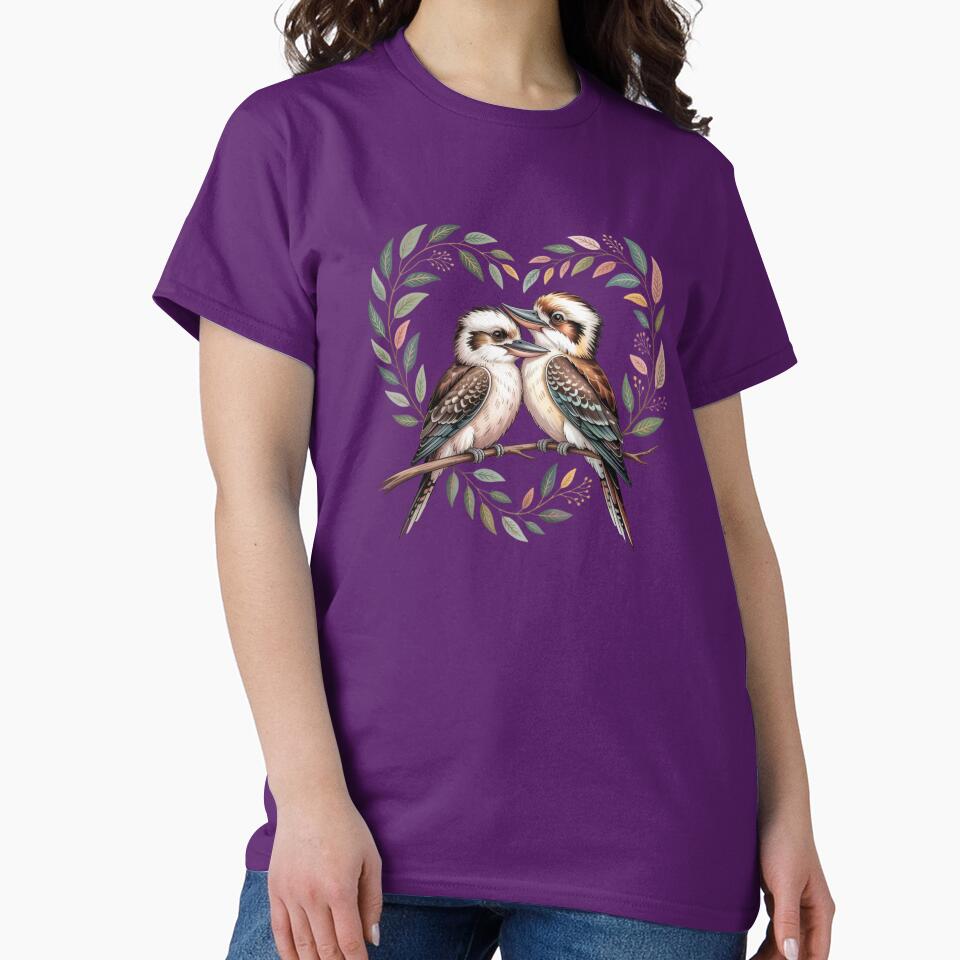 Vintage Kookaburra Heart - Poetcore Aesthetic Australiana by Wennebabs T-Shirts, Hoodie, Sweatshirt (Image 2)