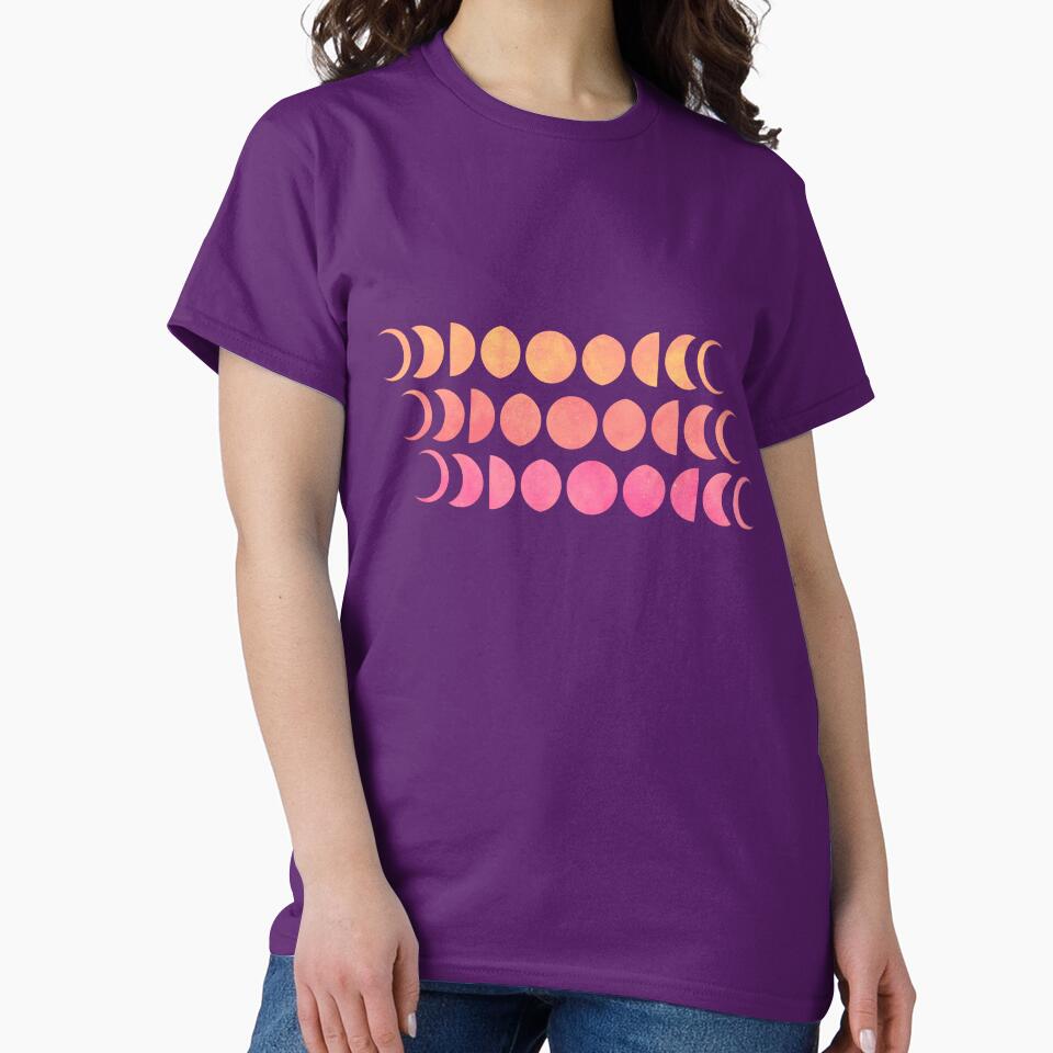 Sunset Moon Phases by 2Bearies T-Shirts, Hoodie, Sweatshirt | BlankRebels.com (Image 2)