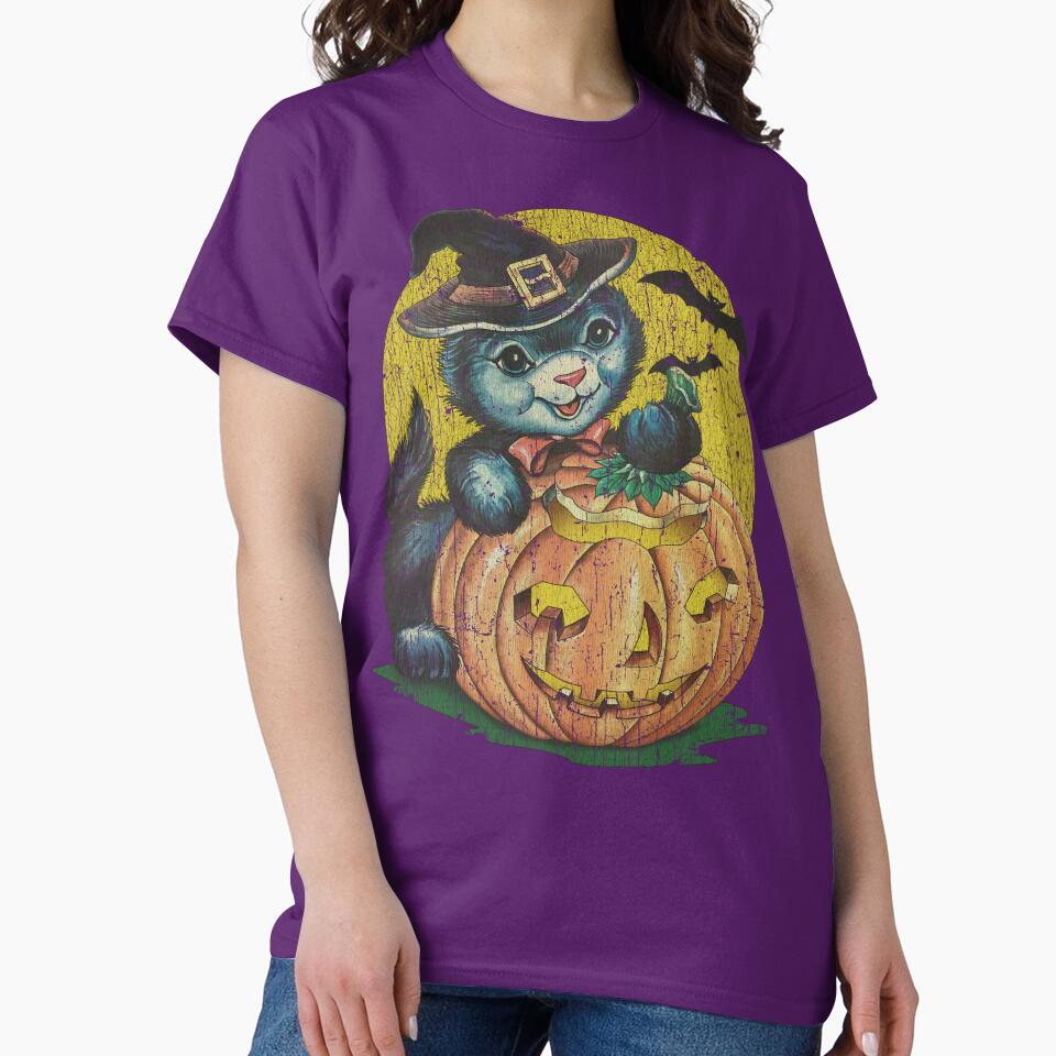 Halloween Kitten 1962 by AstroZombie6669 T-Shirts, Hoodie, Sweatshirt | BlankRebels.com (Image 2)