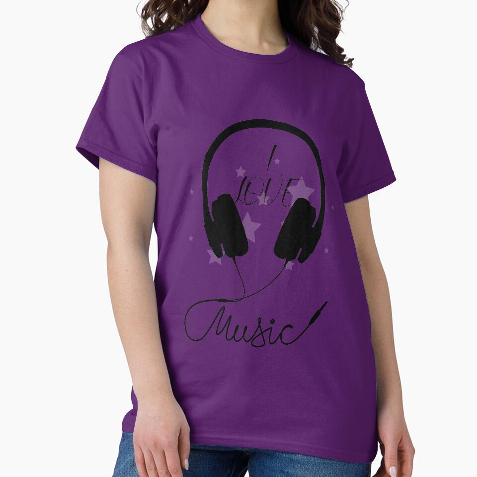 Music Lover Tees, I Love Music T-Shirt by EVERTEESLOVER Hoodie, Sweatshirt | BlankRebels.com (Image 2)