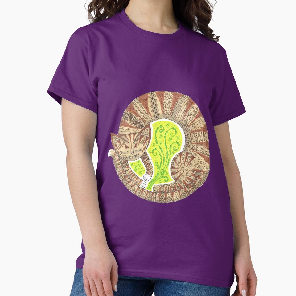 "Samson" Sleeping Kitty by trobertsonart T-Shirts, Hoodie, Sweatshirt | BlankRebels.com (Image 2)