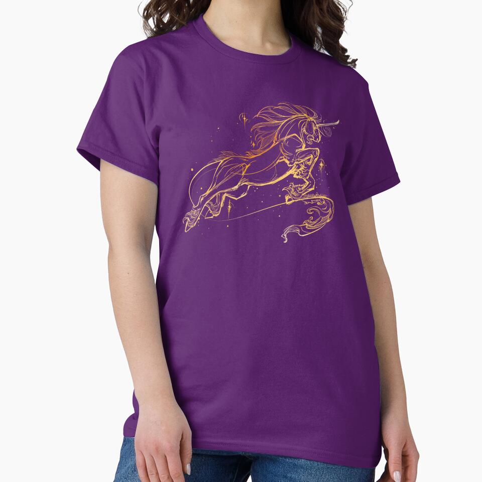 Lustrous Leap Unicorn Celestial Design by Saberlin T-Shirts, Hoodie, Sweatshirt | BlankRebels.com (Image 2)