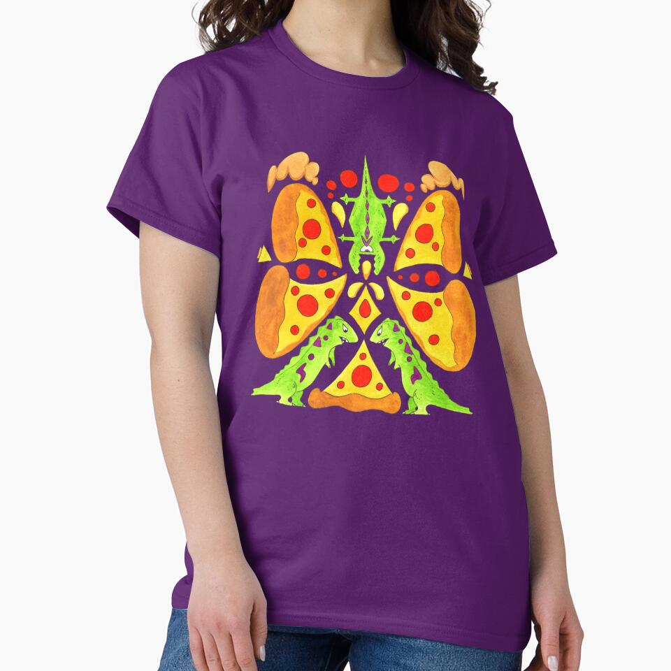 pizza and dinosaurs by Lilinkdino T-Shirts, Hoodie, Sweatshirt | BlankRebels.com (Image 2)