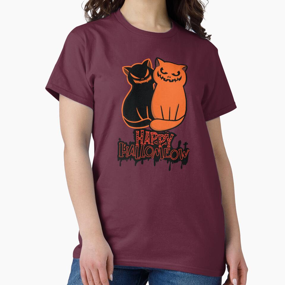 Scary black cat Halloween by Donutlovers T-Shirts, Hoodie, Sweatshirt | BlankRebels.com (Image 2)