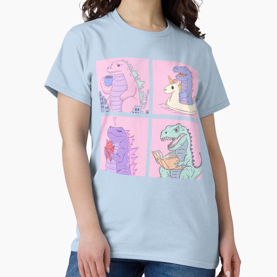 Dinosaur Mood Board – Chaos, Love, and Caffeine by Jess.a.creates T-Shirts, Hoodie, Sweatshirt | BlankRebels.com (Image 2)