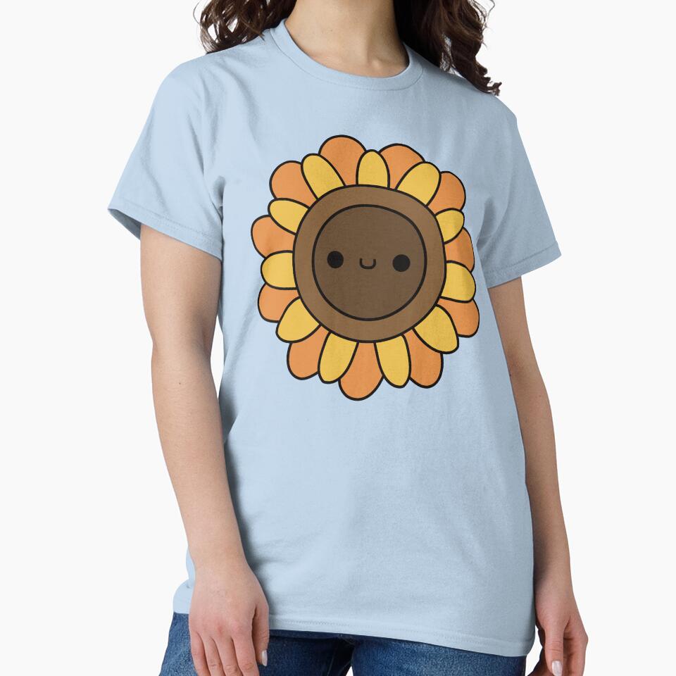 Cute Sunflower - Kawaii Sunflower by KawaiiByDice T-Shirts, Hoodie, Sweatshirt | BlankRebels.com (Image 2)