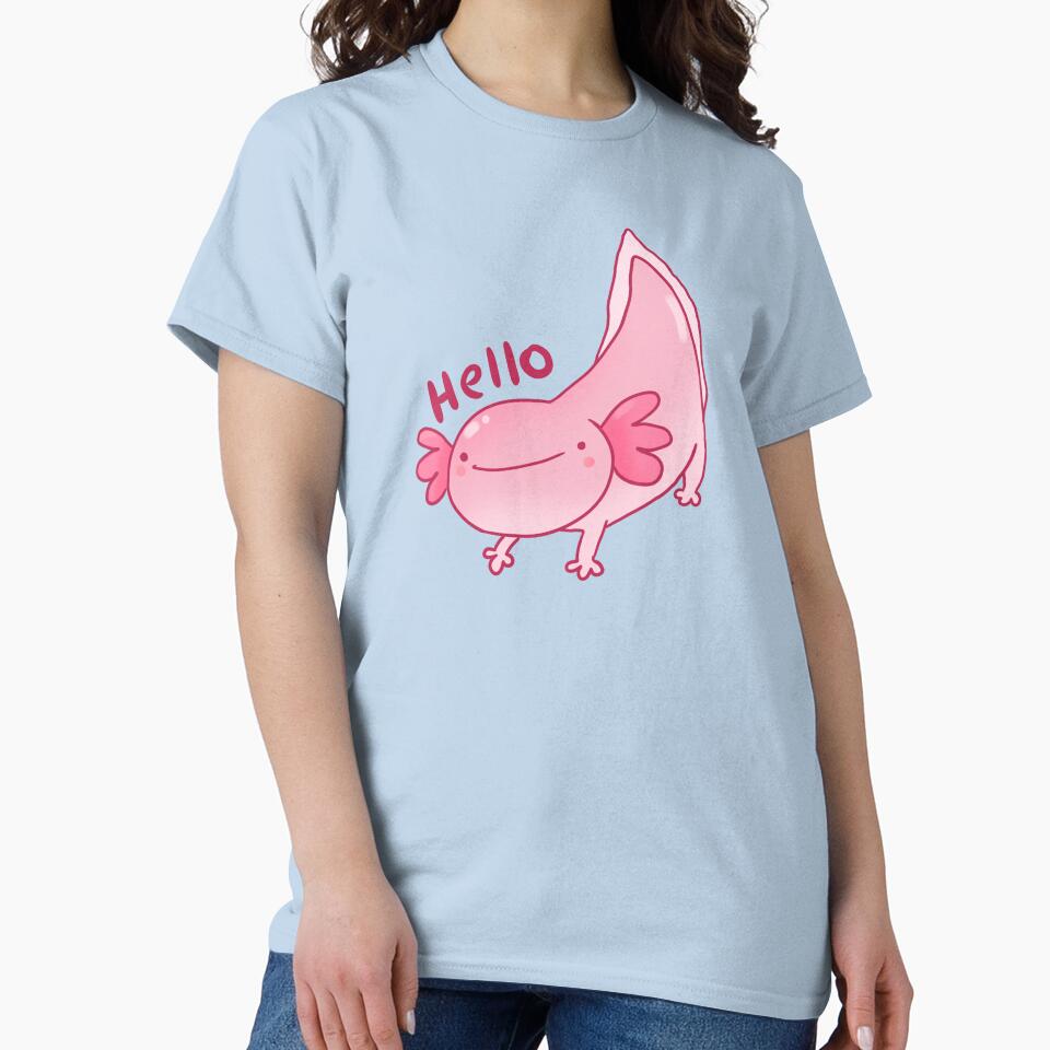 Cute happy axolotl by Mayarart T-Shirts, Hoodie, Sweatshirt | BlankRebels.com (Image 2)