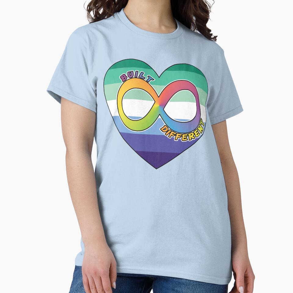 Built Different | Neurodivergent + Gay Man Pride by Cryptid-Ohio T-Shirts, Hoodie, Sweatshirt | BlankRebels.com (Image 2)