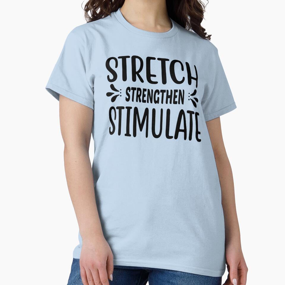 Yoga Quote Stretch Strengthen Stimulate Motivational Saying by SoccaTamam T-Shirts, Hoodie, Sweatshirt (Image 2)