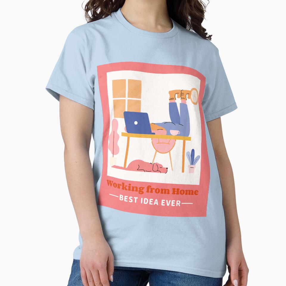 WORK FROM HOME by FLUMPYFINGERS T-Shirts, Hoodie, Sweatshirt | BlankRebels.com (Image 2)