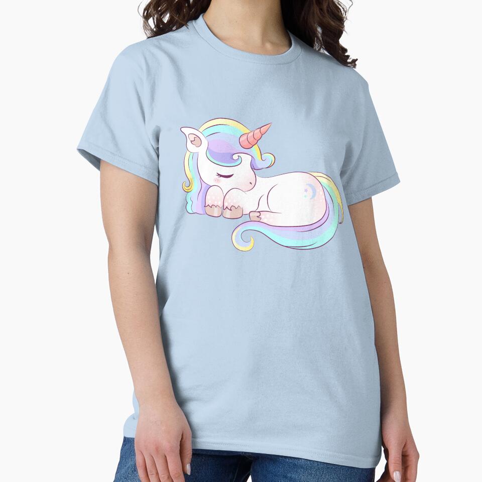 Cute Little Unicorn Sleeping - Kids Girls by OMGCutie T-Shirts, Hoodie, Sweatshirt | BlankRebels.com (Image 2)