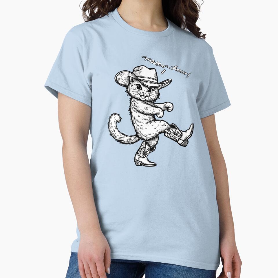 Meowhaw Dancing Cat by KilkennyCat Art T-Shirts, Hoodie, Sweatshirt | BlankRebels.com (Image 2)