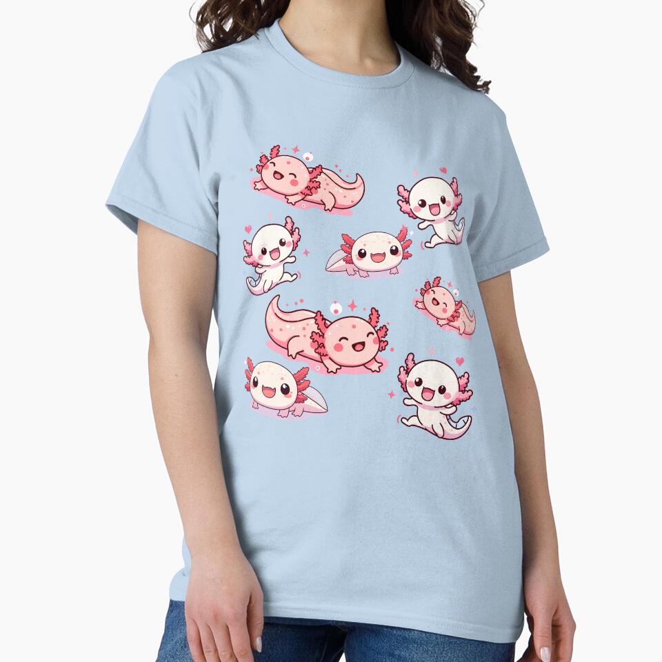 Axolotl Art #108 | Axolotl Lovers by ksgraphics222 T-Shirts, Hoodie, Sweatshirt | BlankRebels.com (Image 2)