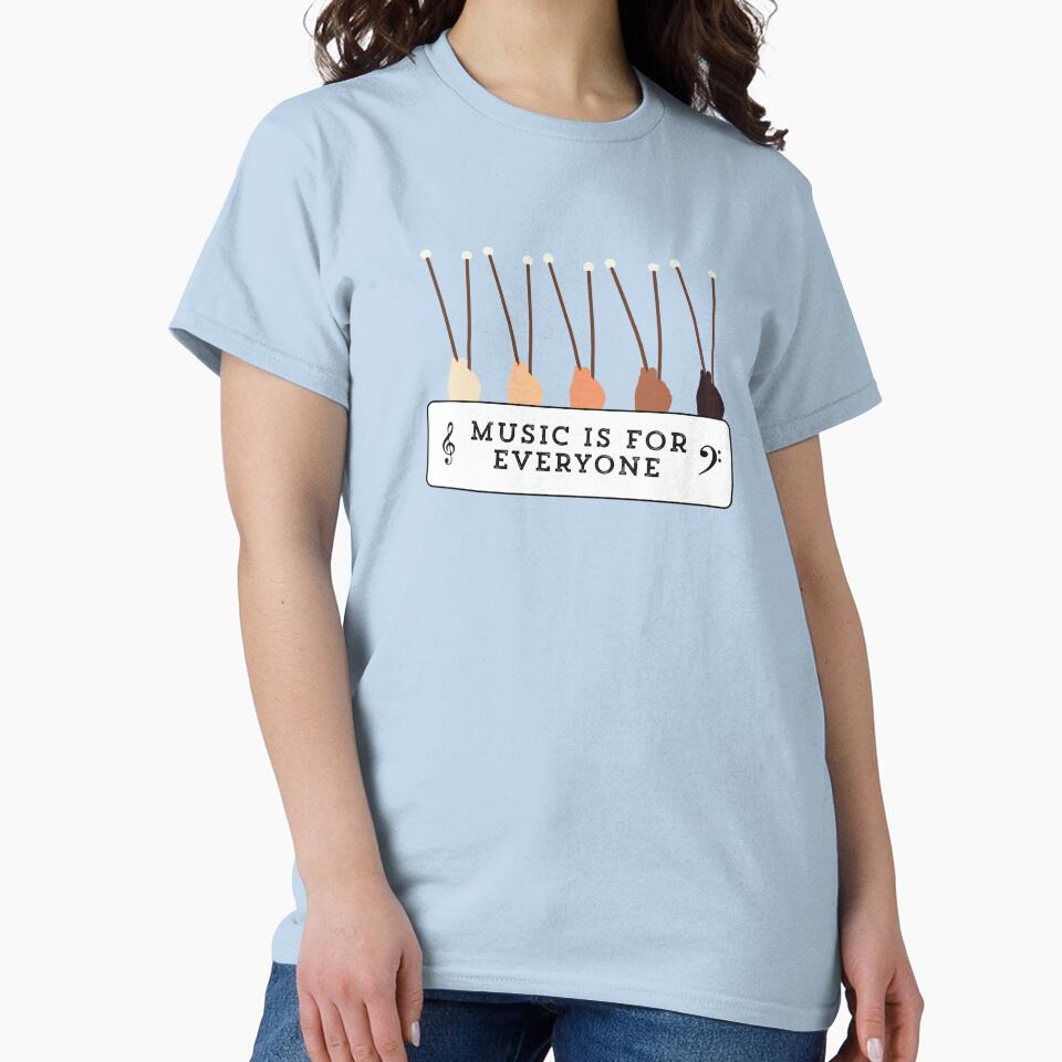 Music Is For Everyone by RiverLeigh T-Shirts, Hoodie, Sweatshirt | BlankRebels.com (Image 2)