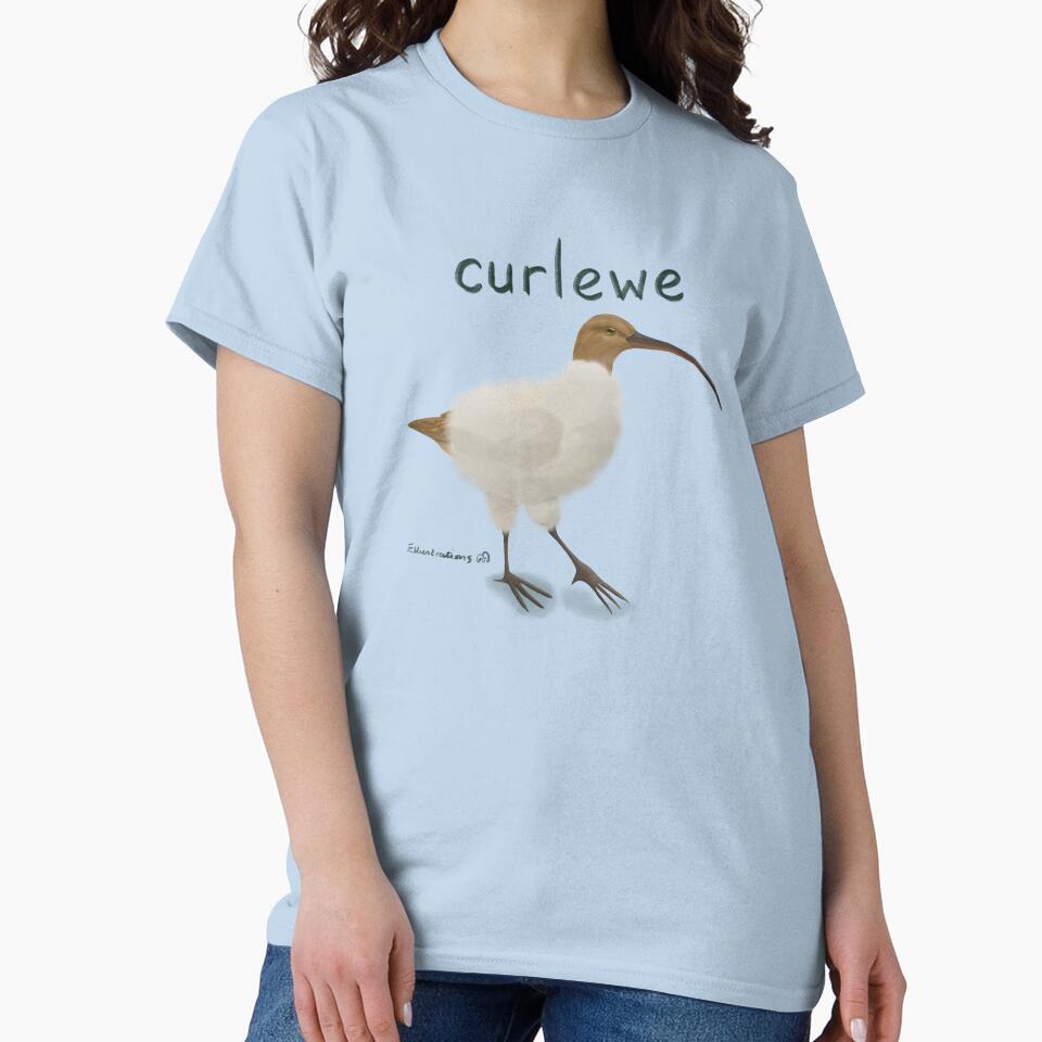 Curlewe (What you get when wader meets sheep) by Elliestrations T-Shirts, Hoodie, Sweatshirt | BlankRebels.com (Image 2)