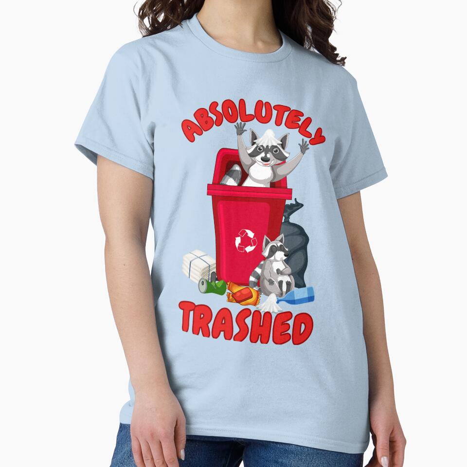 Absolutely Trashed Raccoon by SmartDonkeyShop T-Shirts, Hoodie, Sweatshirt | BlankRebels.com (Image 2)